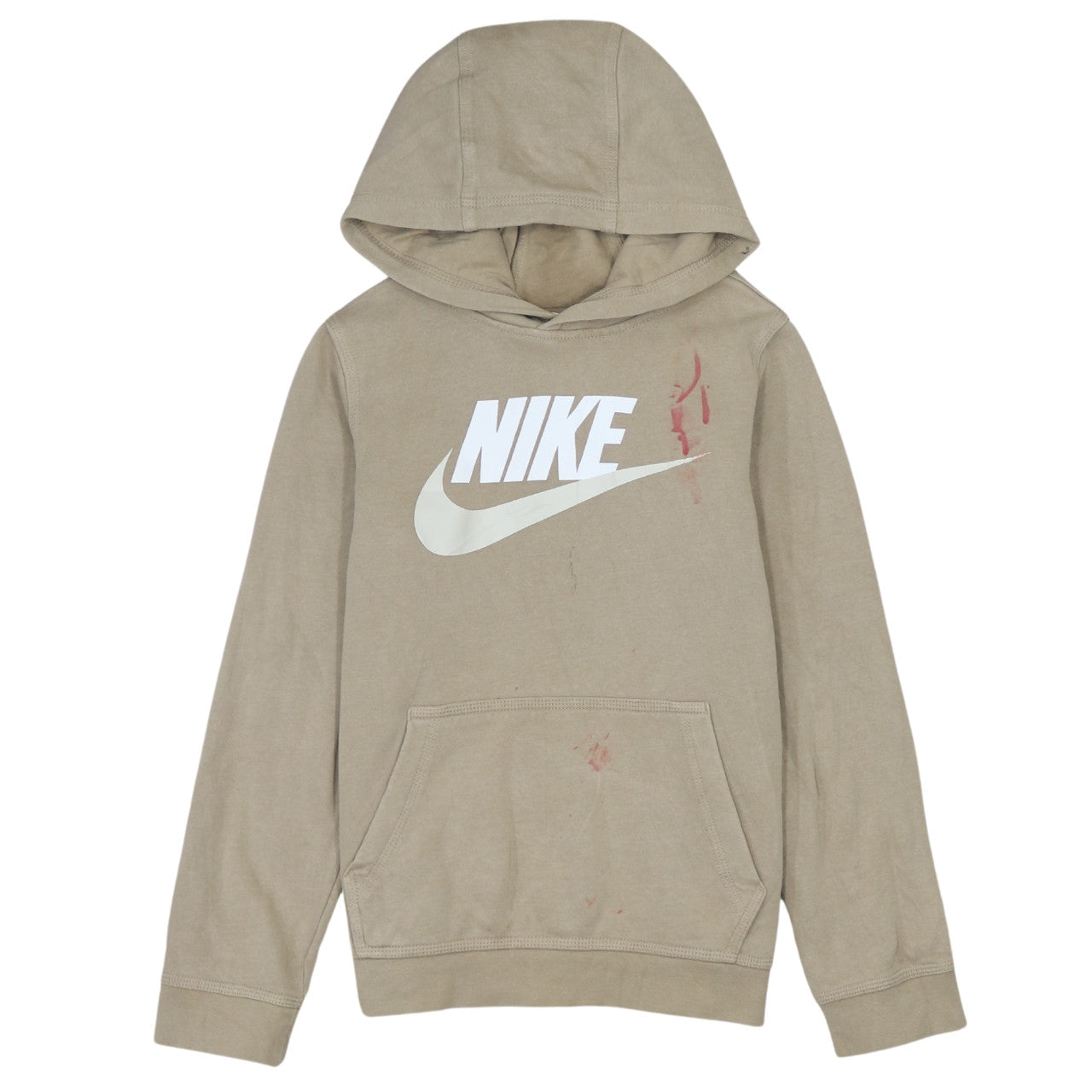 nike swoosh hoodie beige