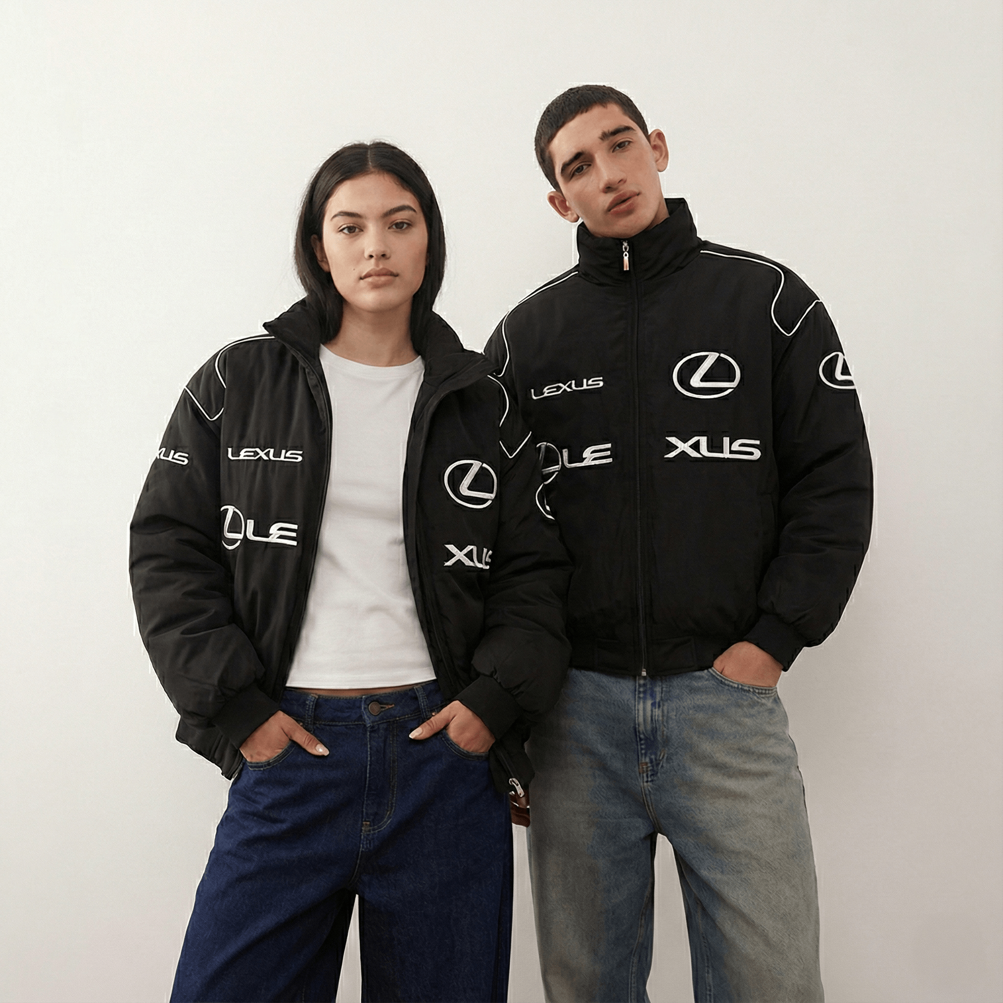 Lexus Racing Puffer Jacket – Black Embroidered Motorsport