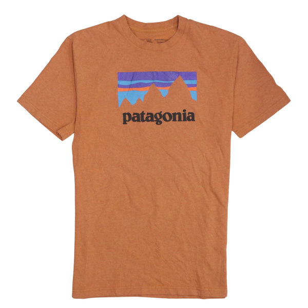 Patagonia 90's Spellout Short Sleeves T Shirt Small Orange