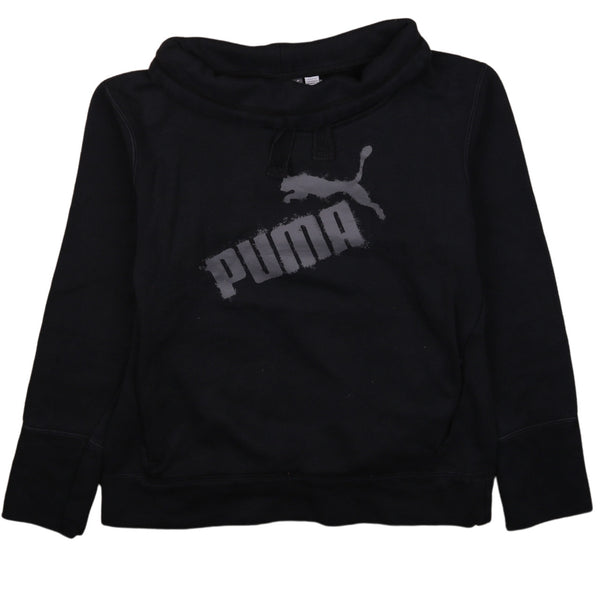 Puma 90's Spellout Turtle Neck Jumper / Sweater XSmall Black