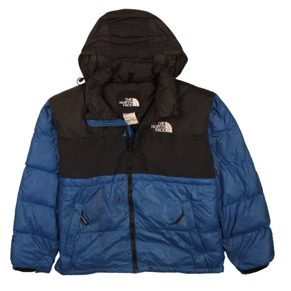 The North Face 90's 550 Nupste Full Zip Up Puffer Jacket XLarge Blue