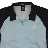 Adidas 90's Track Jacket Full Zip Up Windbreaker Large Blue