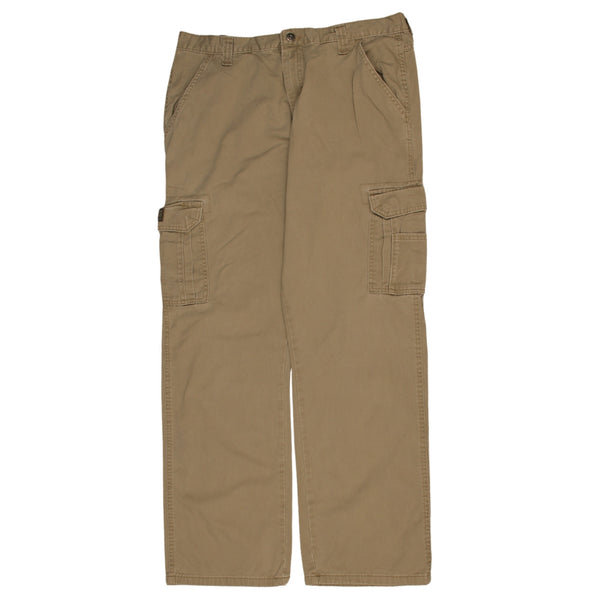 Wrangler 90's Cargo Pockets Trousers / Pants 36 Tan Brown