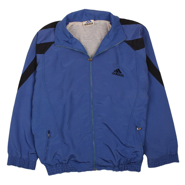 Adidas 90's Long Sleeves Full Zip Up Windbreaker XLarge Blue