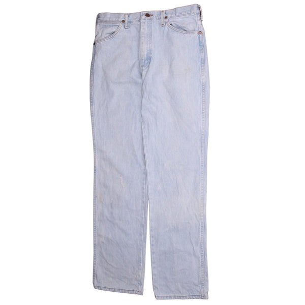 Wrangler 90's Straight Leg Baggy Trousers / Pants 34 Blue