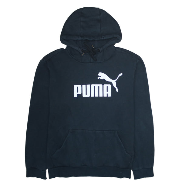 Puma 90's Spellout Pullover Hoodie Large Black