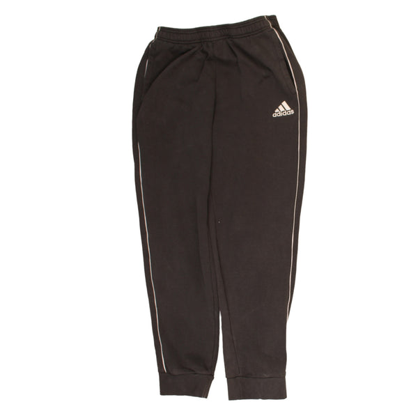 Adidas 90's Elasticated Waistband Drawstrings Joggers / Sweatpants Medium Black