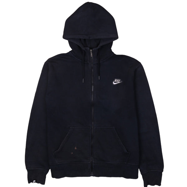 Nike 90's Swoosh Full Zip Up Hoodie XLarge Black