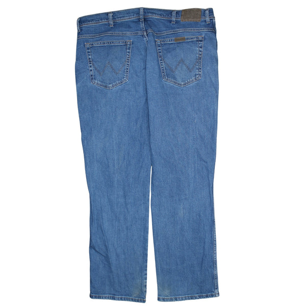 Wrangler 90's Lightwash Straight Leg Baggy Jeans / Pants 42 Blue