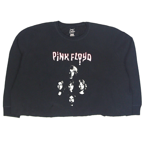 JMS 90's Pink Floyd Cropped Crewneck Sweatshirt XXLarge (2XL) Black