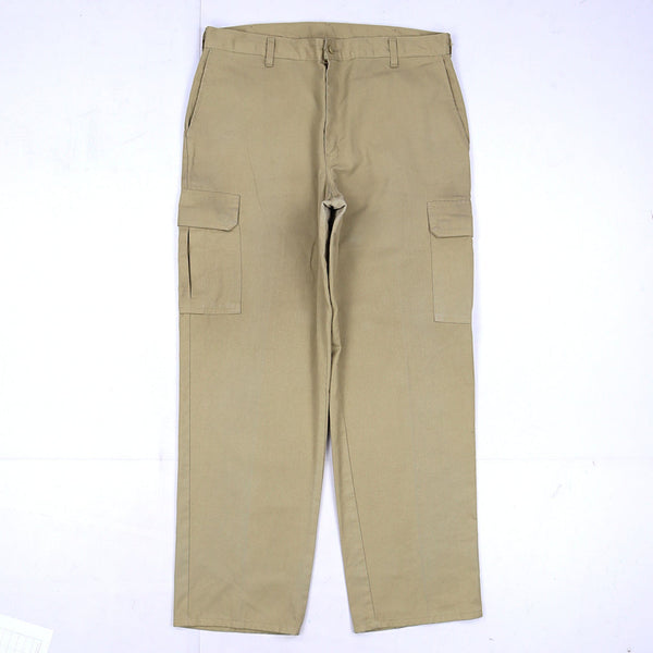 Dickies 90's Cargo Carpenter Baggy Workwear Pants Jeans 36 x 32 Brown