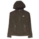 The North Face 90's Quarter Zip Hooded Hoodie XSmall Brown