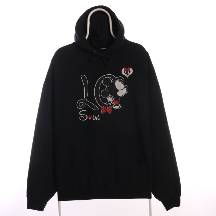 Jerzees 90's Mickey Mouse Pullover Hoodie XXLarge (2XL) Black