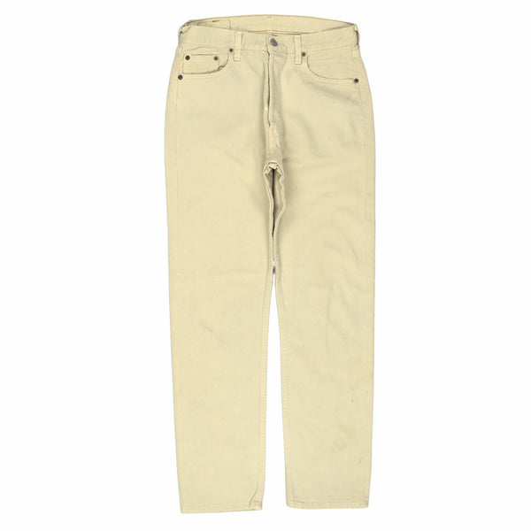 Levi's 90's Denim Slim Jeans Jeans 26 x 30 Beige Cream