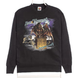 Fruit of the Loom 90's Hall Weekends Crewneck Sweatshirt Small Black