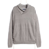 Chaps Ralph Lauren 90's Knitted Jumper / Sweater XLarge Grey