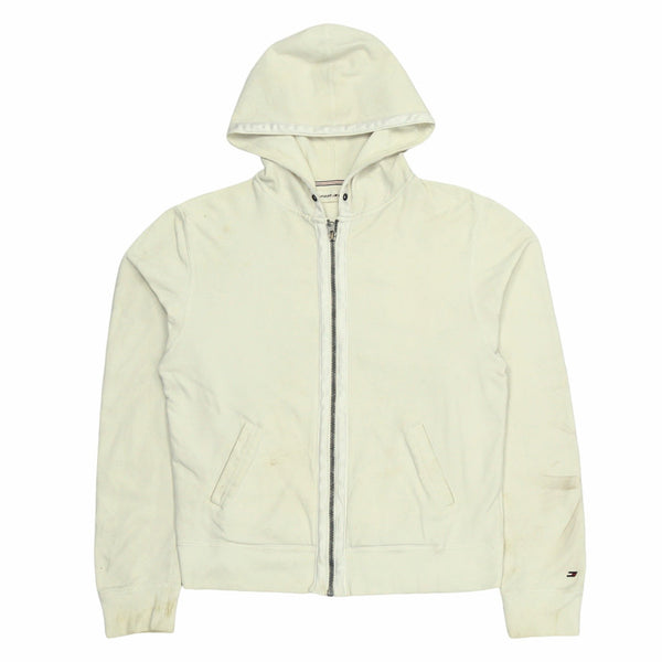 Tommy Hilfiger 90's Zip Up Hoodie XLarge Beige Cream