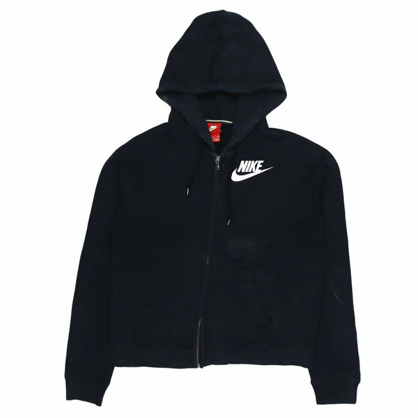 Nike 90's Swoosh Zip Up Hoodie Small Blue