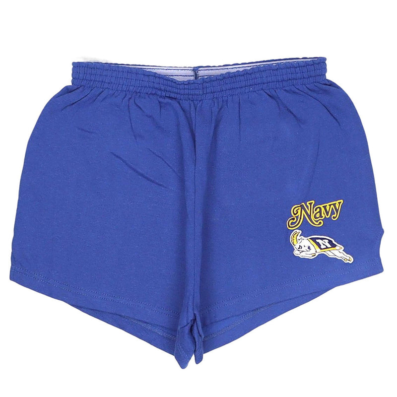 Navy 90's Navy Elasticated Waistband Shorts XLarge Blue