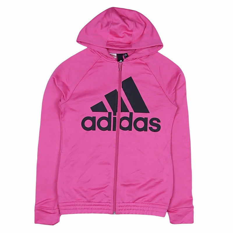 Adidas 90's Spellout Zip Up Windbreaker Large Pink