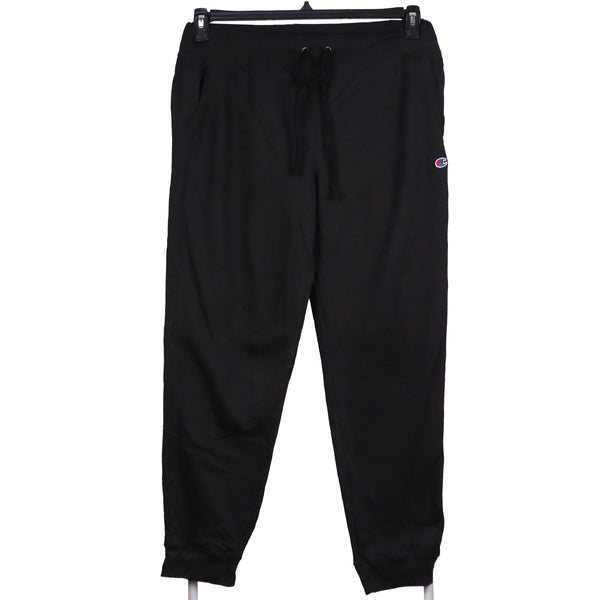 Champion 90's Drawstring Elasticated Waistband Cotton Joggers / Sweatpants XLarge Black