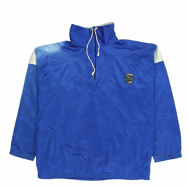 Lacoste 90's Retro Quarter Zip Windbreaker XLarge Blue