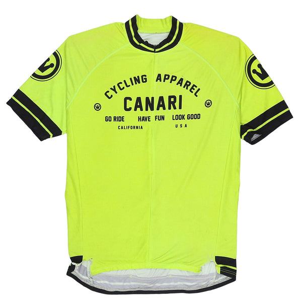 Unknown 90's Cycling Apparel Canari T Shirt XLarge Yellow