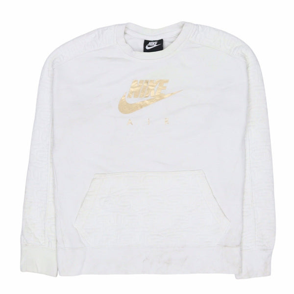 Nike 90's Spellout Crewneck Sweatshirt Large White