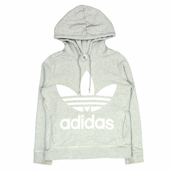 Adidas 90's Spellout Pullover Hoodie XSmall Grey