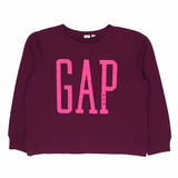 Gap 90's Spellout Crewneck Sweatshirt Medium Burgundy Red