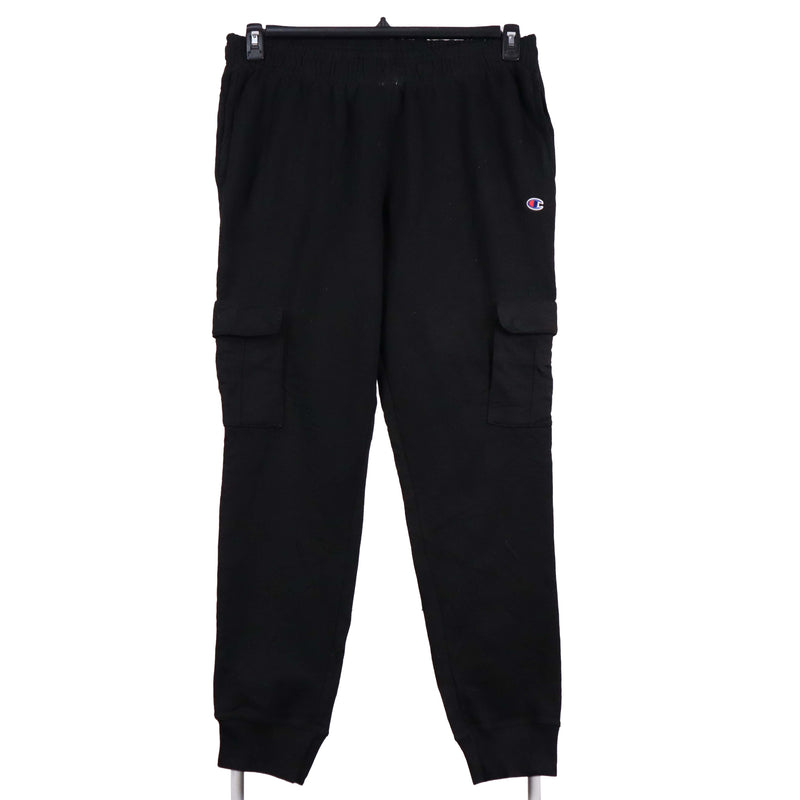 Champion 90's Drawstring Elasticated Waistband Joggers / Sweatpants Large Black