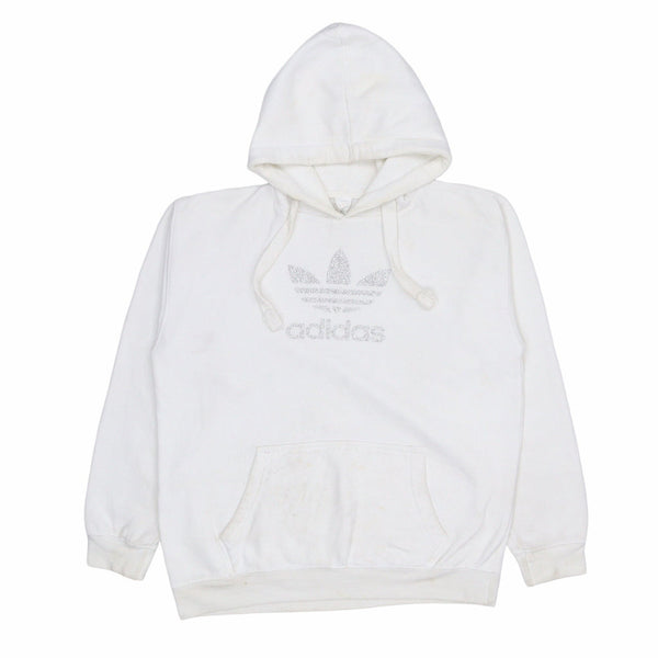 Adidas 90's Spellout Pullover Hoodie XLarge White