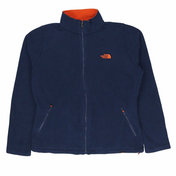 The North Face 90's Spellout Zip Up Fleece Large Blue