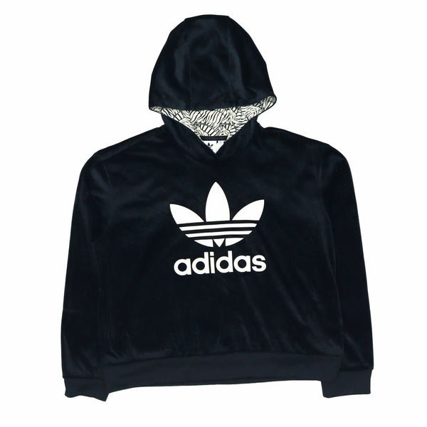 Adidas 90's Spellout Pullover Hoodie XLarge Black