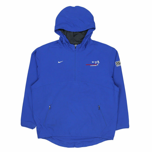 Nike 90's Pullover Swoosh Windbreaker Large Blue