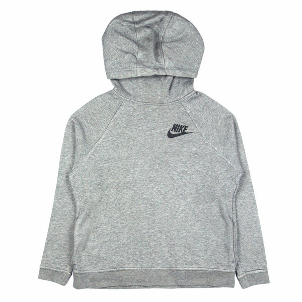 Nike 90's Spellout Pullover Hoodie Small Grey