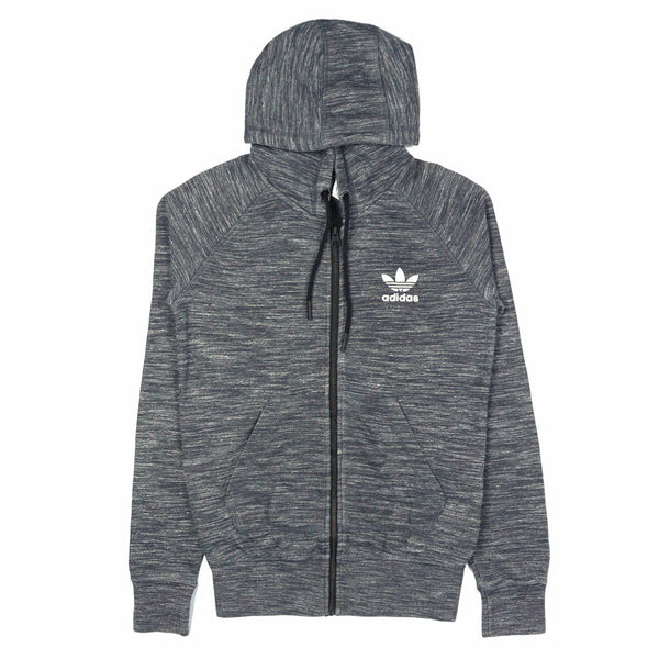 Adidas 90's Spellout Zip Up Hoodie XSmall Grey