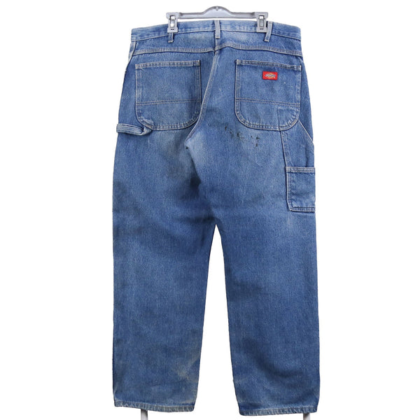 Dickies 90's Carpenter Workwear Cargo Baggy Denim Jeans / Pants 36 Blue