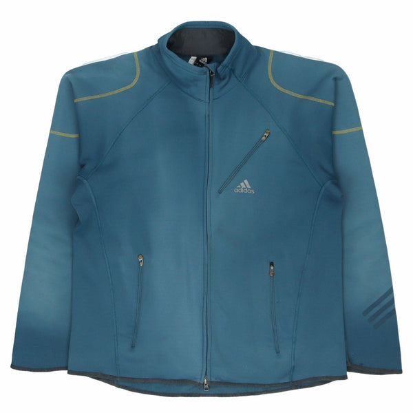 Adidas 90's Spellout Zip Up Windbreaker XLarge Blue