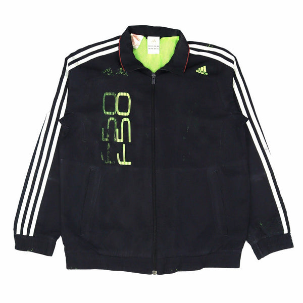 Adidas` 90's f50 Zip Up Windbreaker Large Black