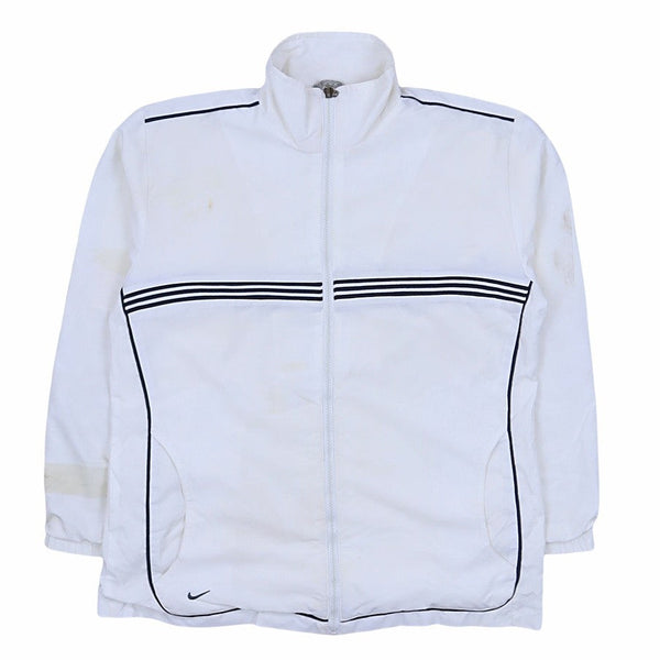 Nike 90's Swoosh Zip Up Windbreaker Small White