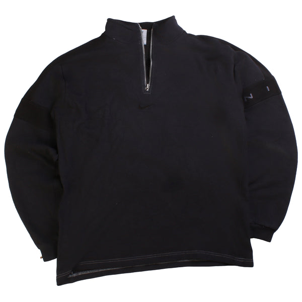 Nike  Quarter Zip Heavyweight Sweatshirt XLarge Black