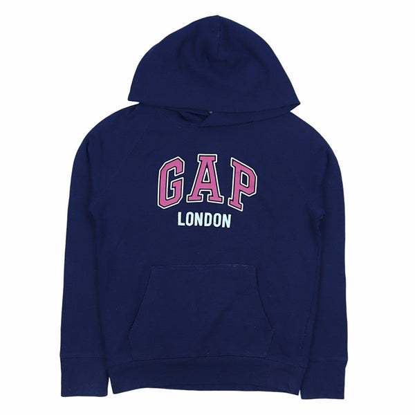 Gap 90's Spellout Pullover Hoodie XSmall Blue