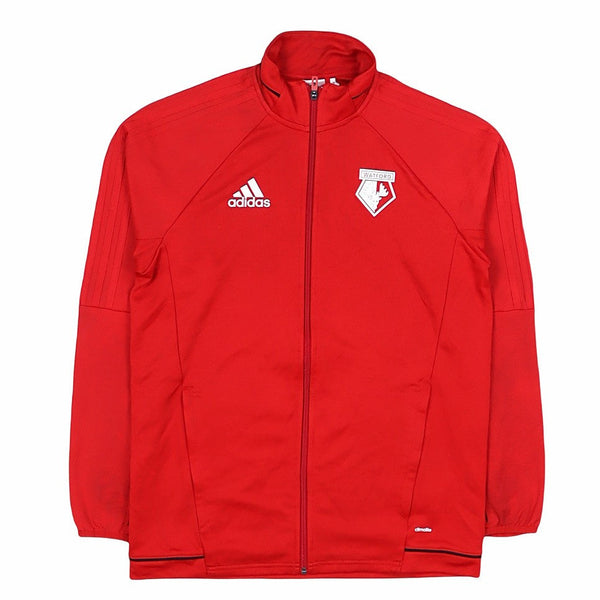 Adidas 90's Watford Training Top Zip Up Fleece Medium Red