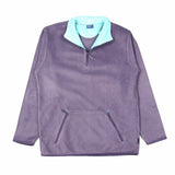 CUPS 90's Quarter Zip Fleece Sweatshirt Large (missing sizing label) Purple