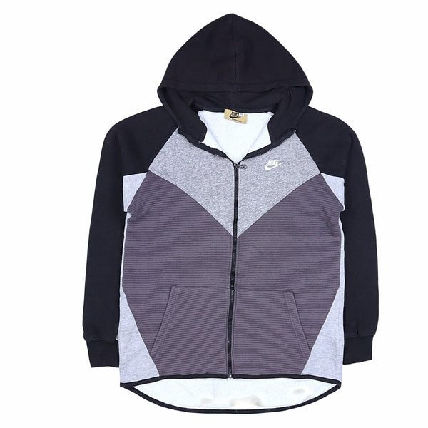 Nike 90's Swoosh Zip Up Hoodie XLarge Grey