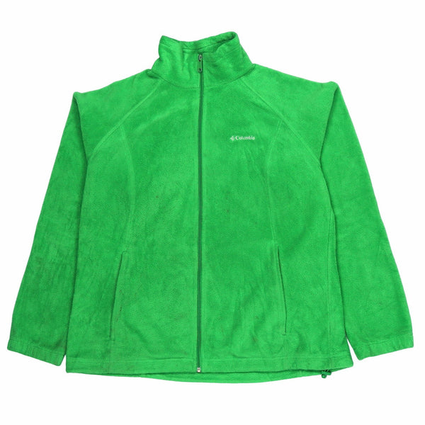 Colombia 90's Spellout Zip Up Fleece XLarge Green