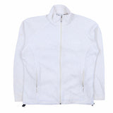 Colombia 90's Spellout Zip Up Fleece Small White