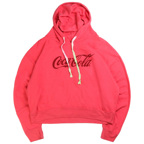 Coca Cola  Spellout Pullover Hoodie XXLarge (2XL) Pink