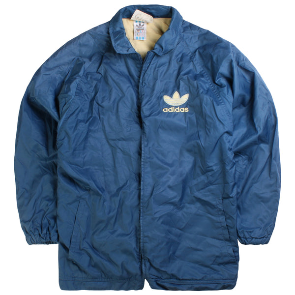 Adidas  Retro Full Zip Up Windbreaker Jacket Large Blue